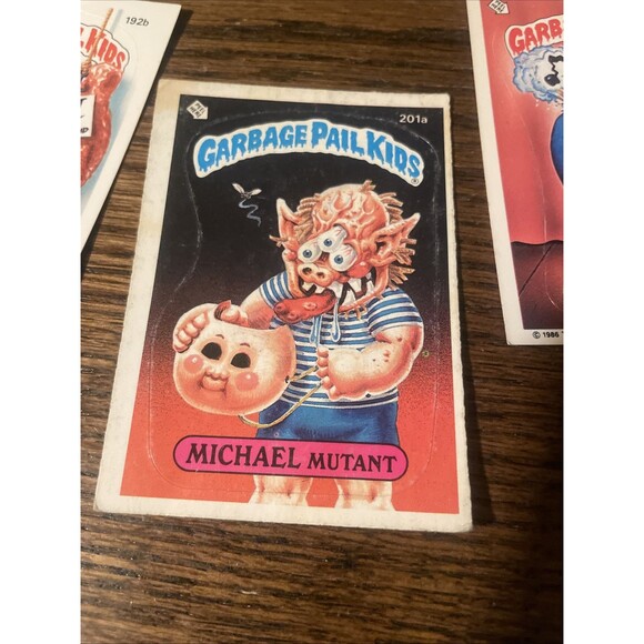 1986 Topps Garbage Pail Kids Lot Of 8 Sting Ray, Dotty Dribble, Terri Cloth - Picture 4 of 6